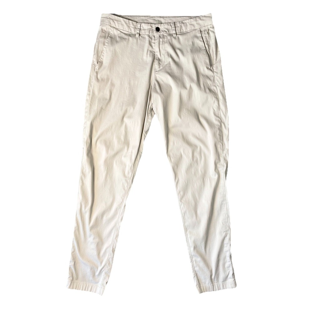 Lululemon ABC Classic-Fit 5 Pocket Pants Khaki Tan Warpstream, Size 33 X 31